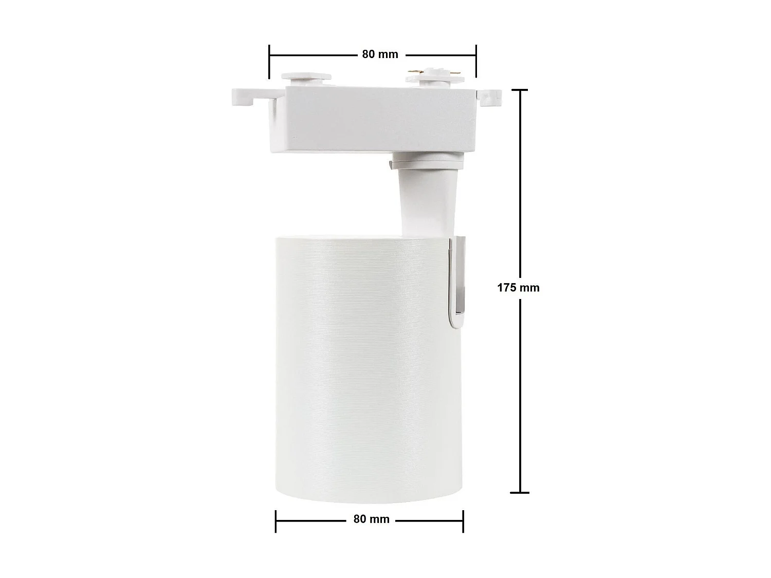 Spot LED sur Rail Monophasé 30W Bron Blanc 3000K Blanc chaud