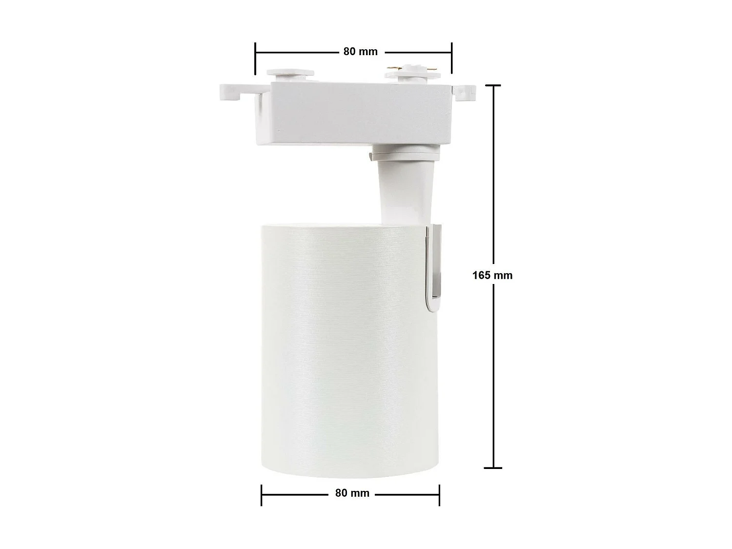 Spot LED sur Rail Monophasé 20W Bron Blanc 3000K Blanc chaud