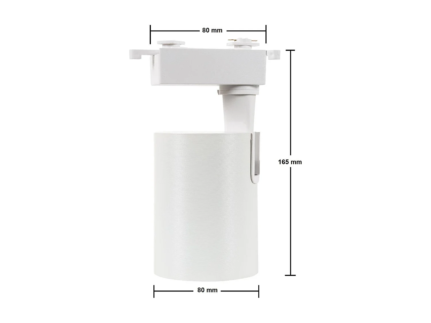 Spot LED sur Rail Monophasé 20W Bron Blanc 3000K Blanc chaud