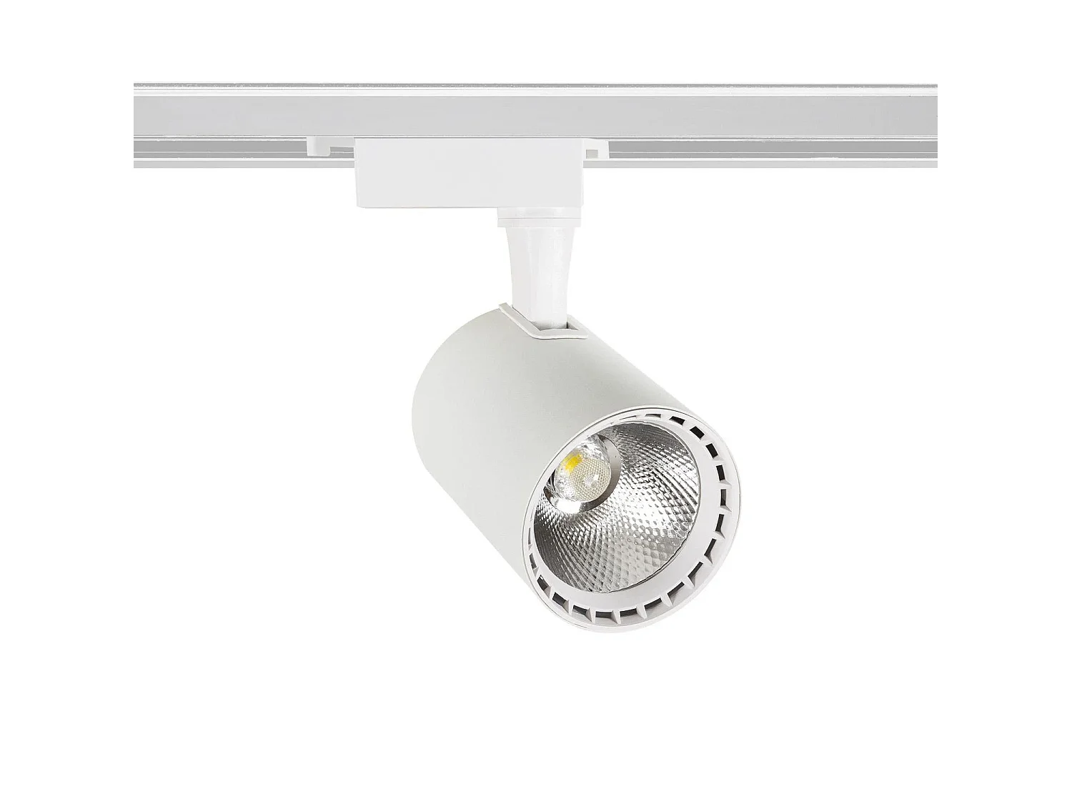 Spot LED sur Rail Monophasé 20W Bron Blanc 3000K Blanc chaud