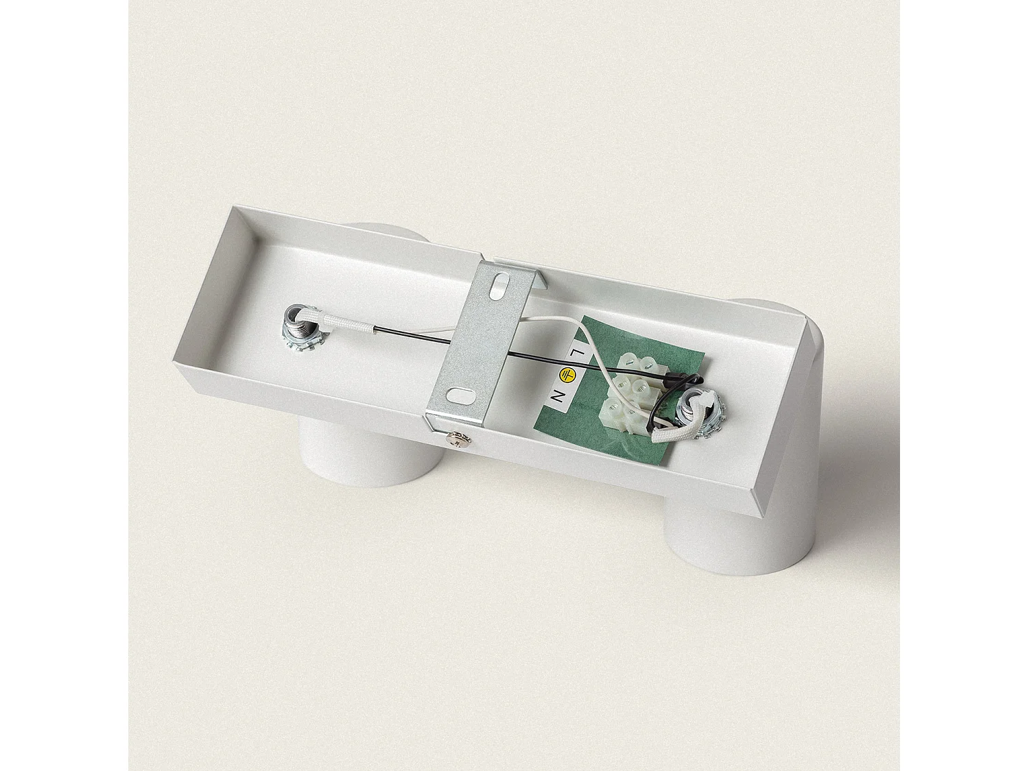 Plafonnier Orientable Métal 2 Spots Wuedy  Blanc