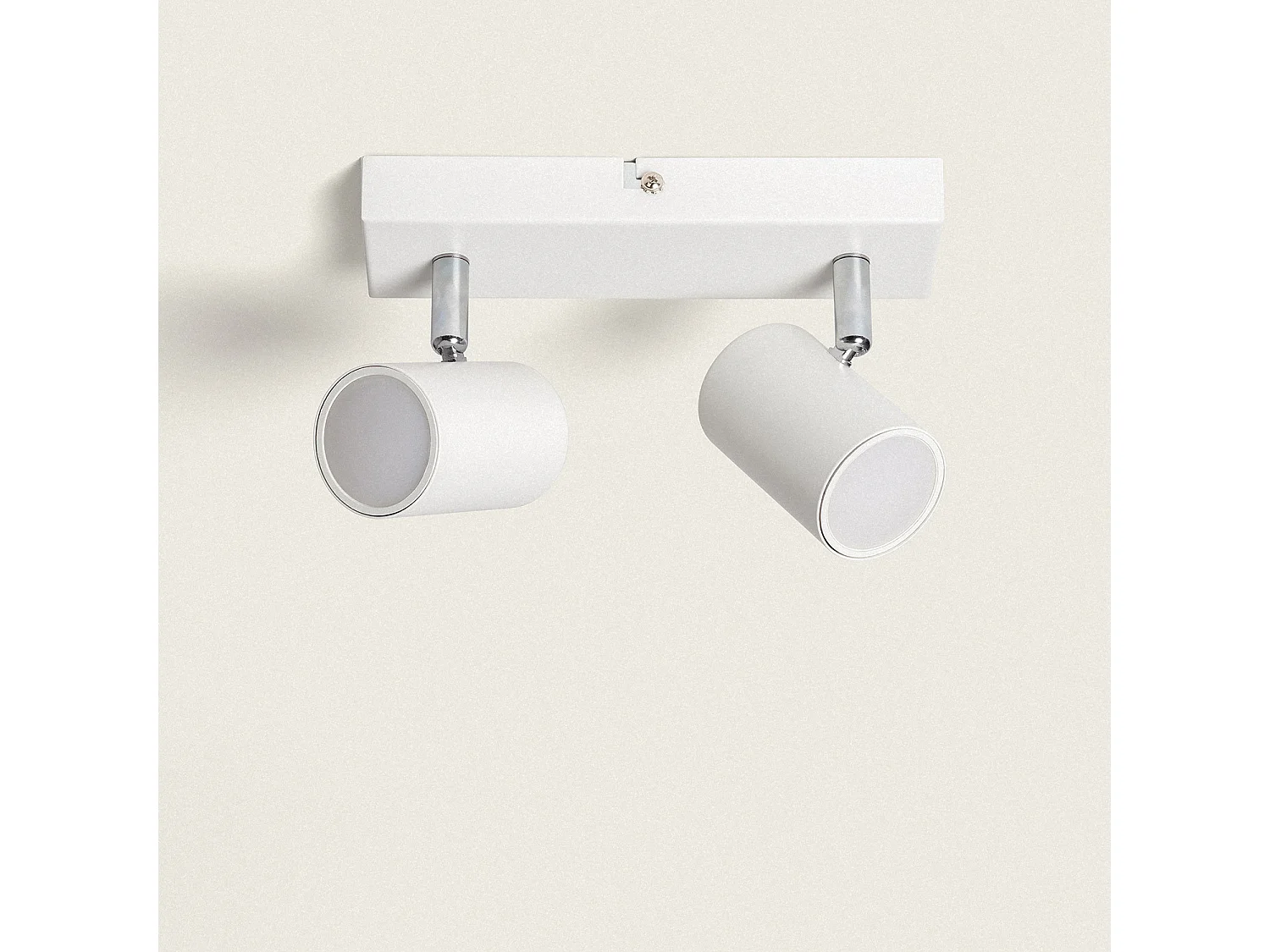 Plafonnier Orientable Métal 2 Spots Wuedy  Blanc