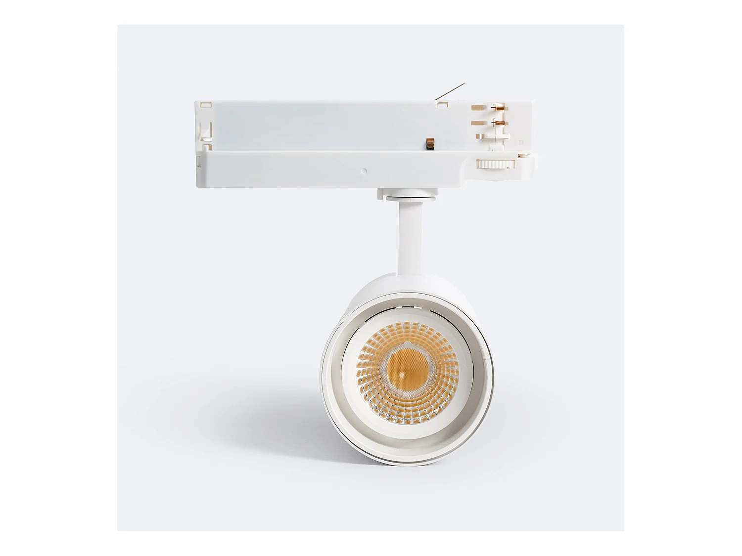 Spot LED sur Rail Triphasé 30W Fasano Dimmable CCT Sélectionnable Blanc (2700K - 3200K - 4000K) Sélectionnable