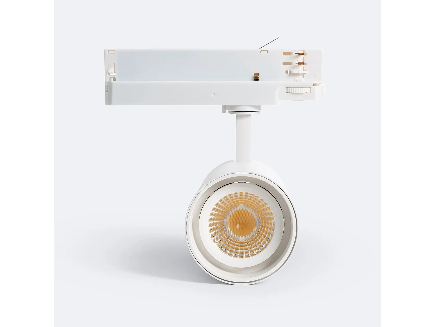 Spot LED sur Rail Triphasé 30W Fasano Dimmable CCT Sélectionnable Blanc 2700K - 3200K - 4000K Sélectionnable