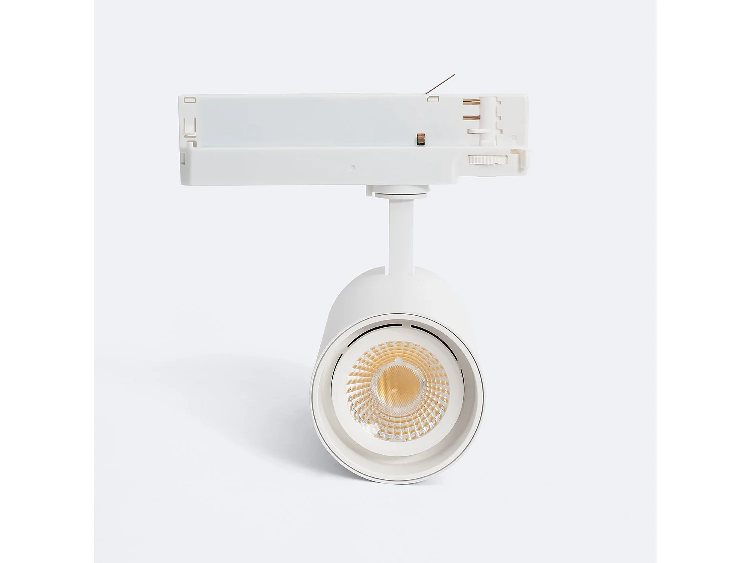 Spot LED sur Rail Triphasé 30W Fasano Dimmable CCT Sélectionnable Blanc 2700K - 3200K - 4000K Sélectionnable