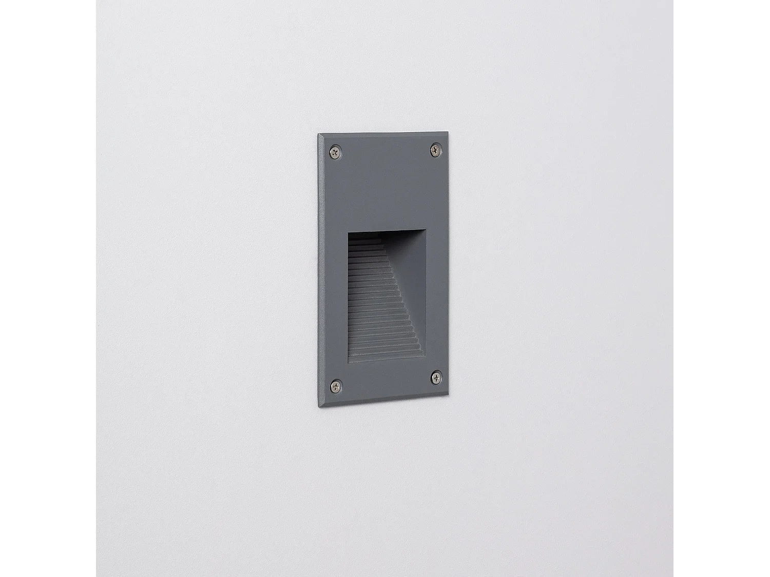 Segnapasso LED Olite Fnitura Grigia 3W IP65 3000K Bianco Caldo