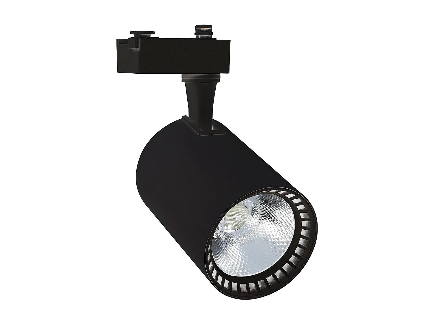 Spot LED sur Rail Monophasé 40W Bron Noir 4000K Blanc neutre