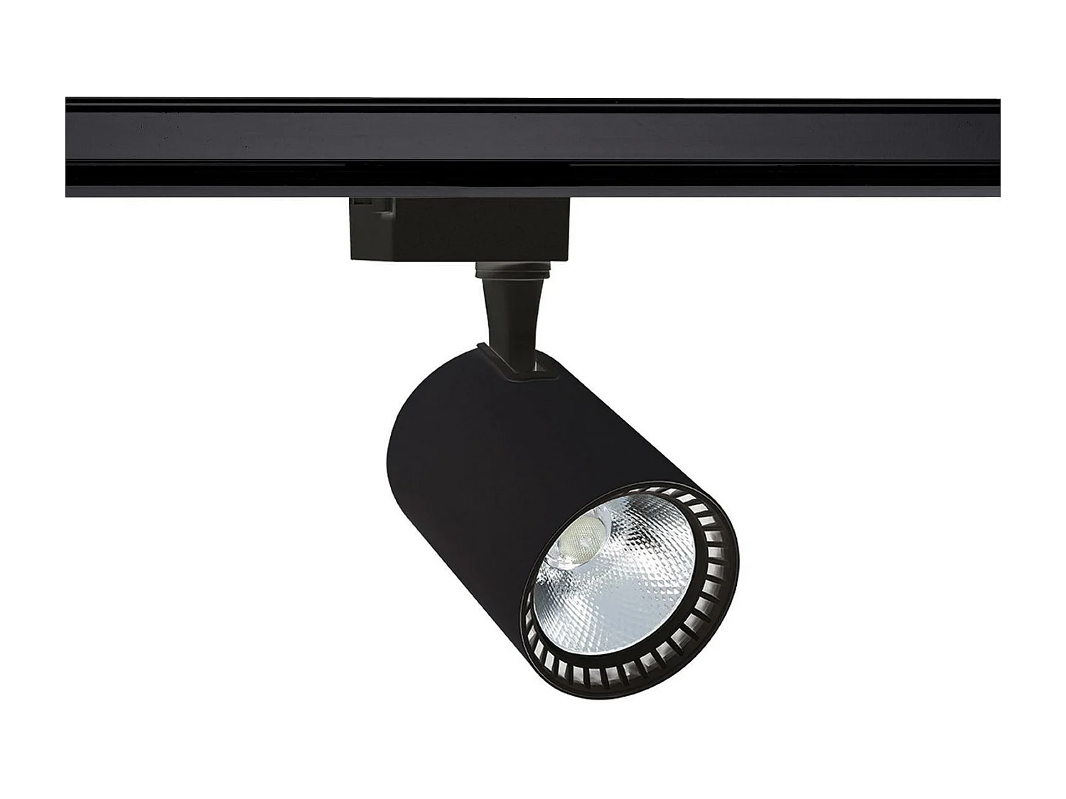 Spot LED sur Rail Monophasé 40W Bron Noir 4000K Blanc neutre
