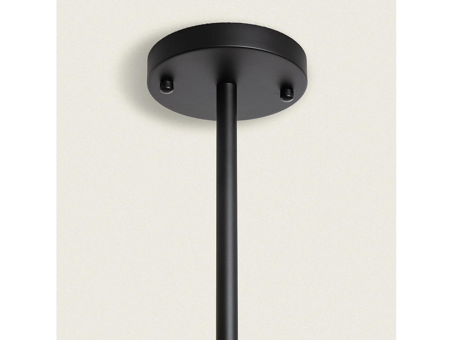 Suspension Métal et Verre Bull 4 Noir mat