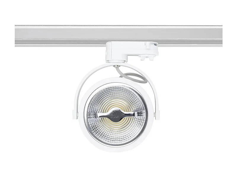 Spot LED sur Rail Triphasé CREE AR111 15W Dimmable Blanc 5500K Blanc froid