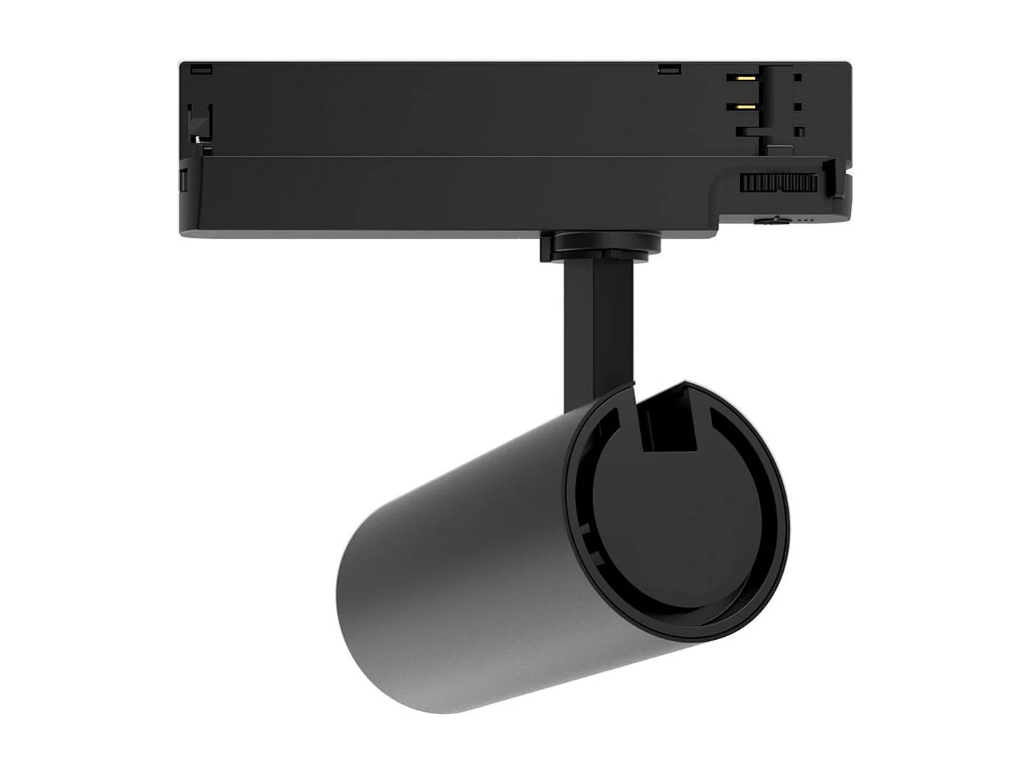 Spot LED sur Rail Triphasé 20W Fasano Dimmable CCT Noir 4000K Blanc neutre