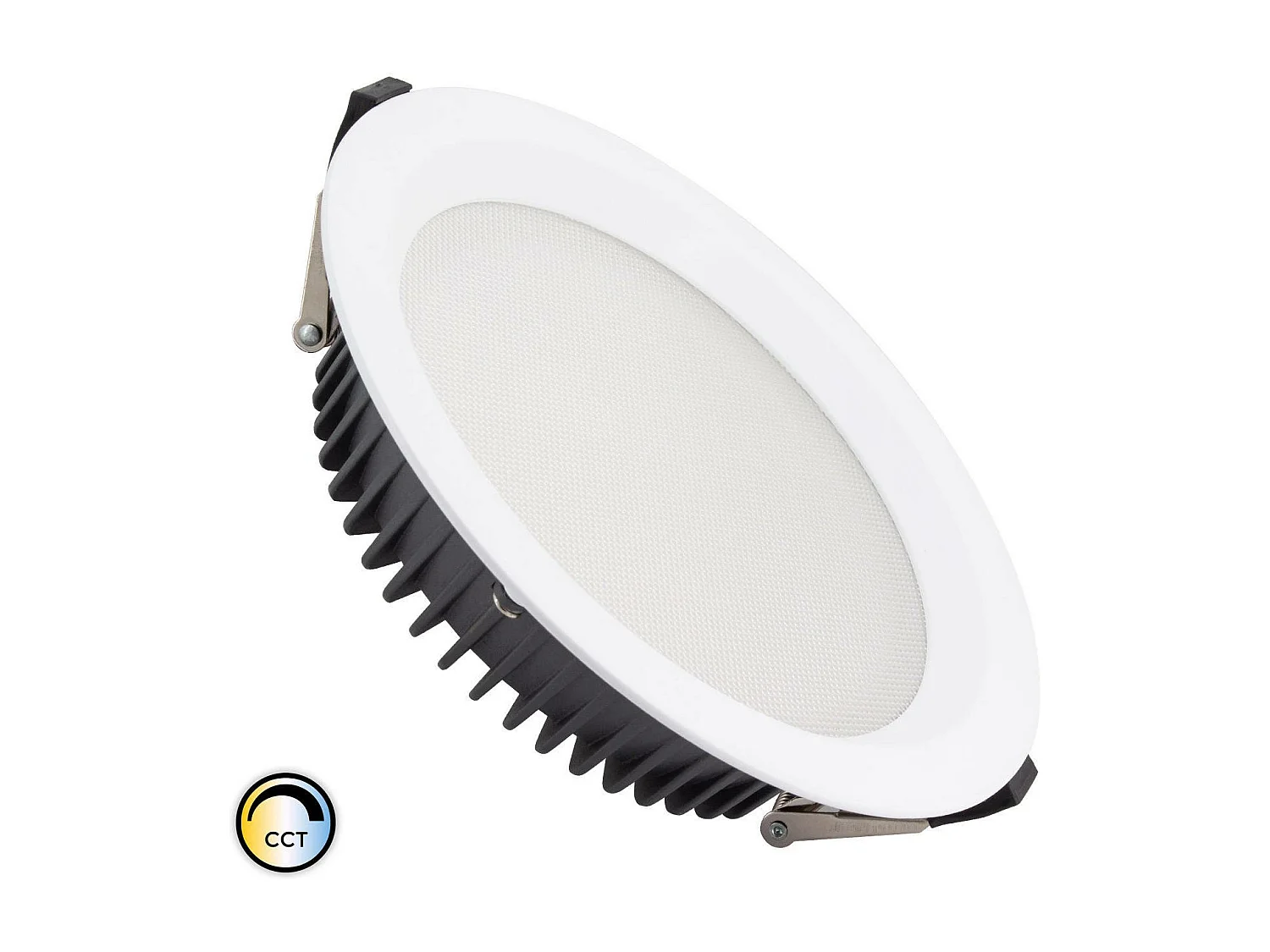Downlight LED 30W Circular SAMSUNG AERO 130 lm/W Microprismático CCT Seleccionable LIFUD Corte Ø 200 mm Seleccionable (Cálido-Neutro-Frío)