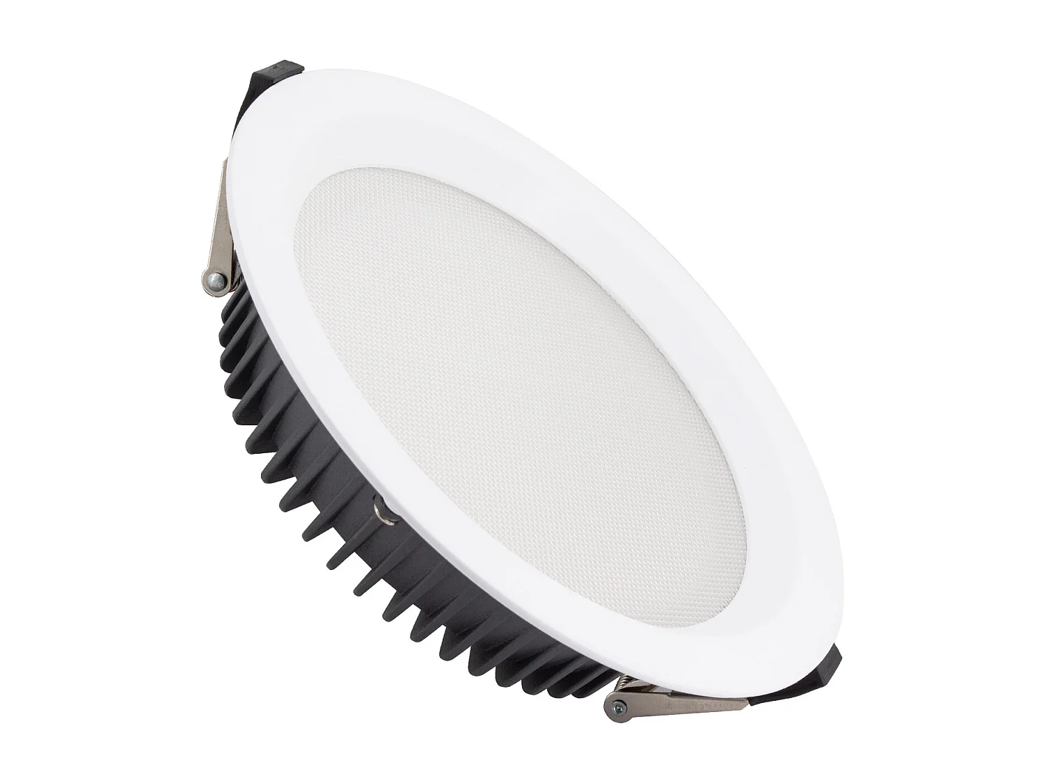 Downlight LED 30W Circolare AERO CCT Selezionabile 130 lm/W Microprismatico Foro Ø 200 mm Selezionabile (Caldo-Naturale-Freddo)