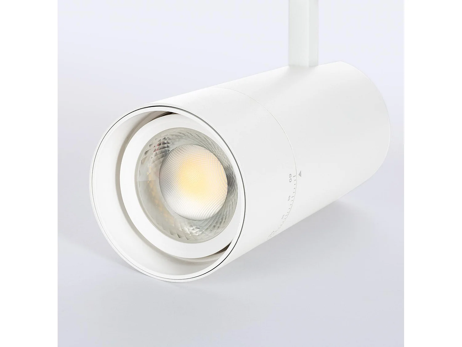 Spot LED sur Rail Triphasé 40W Wild CCT Sélectionnable Multiangle 24-60º Blanc