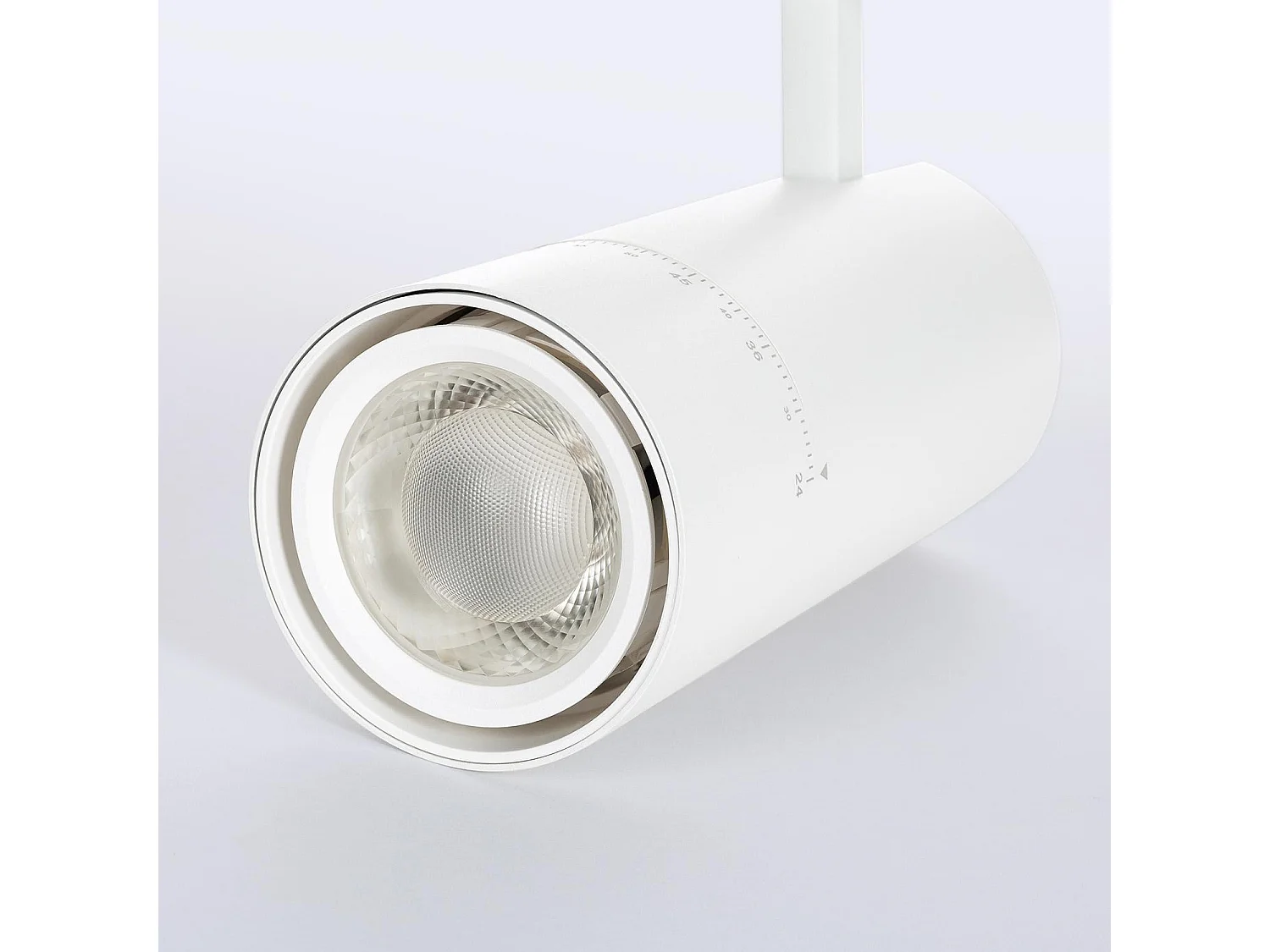 Spot LED sur Rail Triphasé 40W Wild CCT Sélectionnable Multiangle 24-60º Blanc