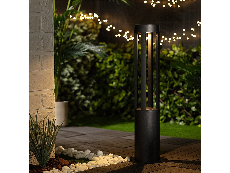 Lampioncino LED Solare Esterni Superficie 1.5W 80cm Siparia 3000K Bianco Caldo