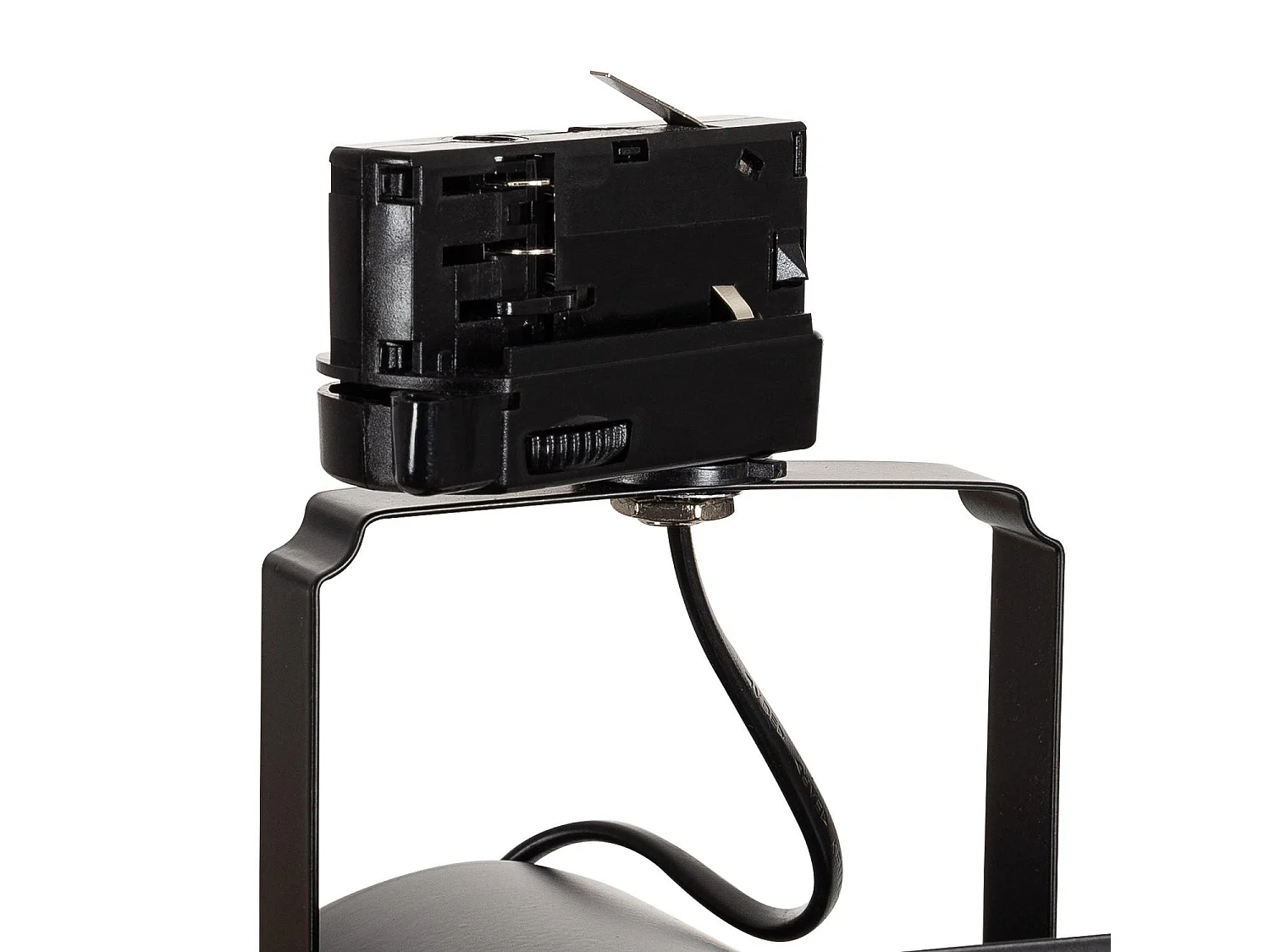 Spot à Douille sur Rail Triphasé Cinema pour Ampoule E27 PAR30 Noir