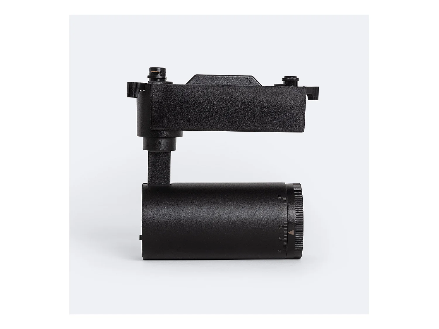 Spot LED sur Rail Monophasé 10W West CCT Sélectionnable Multi-Angle 15-60º Noir (4000K - 5000K - 6000K) Sélectionnable