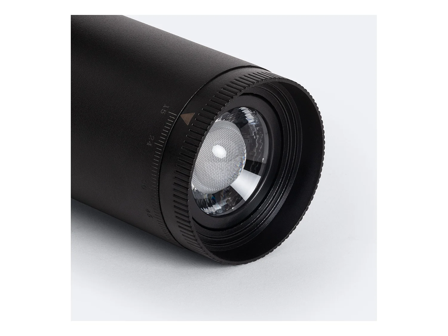 Spot LED sur Rail Monophasé 10W West CCT Sélectionnable Multi-Angle 15-60º Noir (4000K - 5000K - 6000K) Sélectionnable