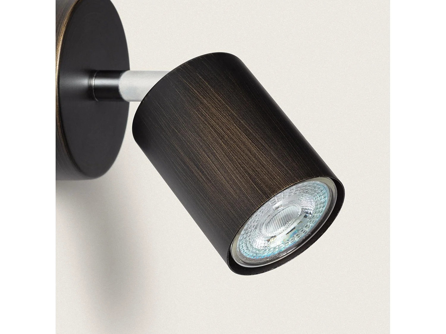 Lampada da Soffitto Circolare Orientabile Metallo 1 Lampada Whitstable Bronzo