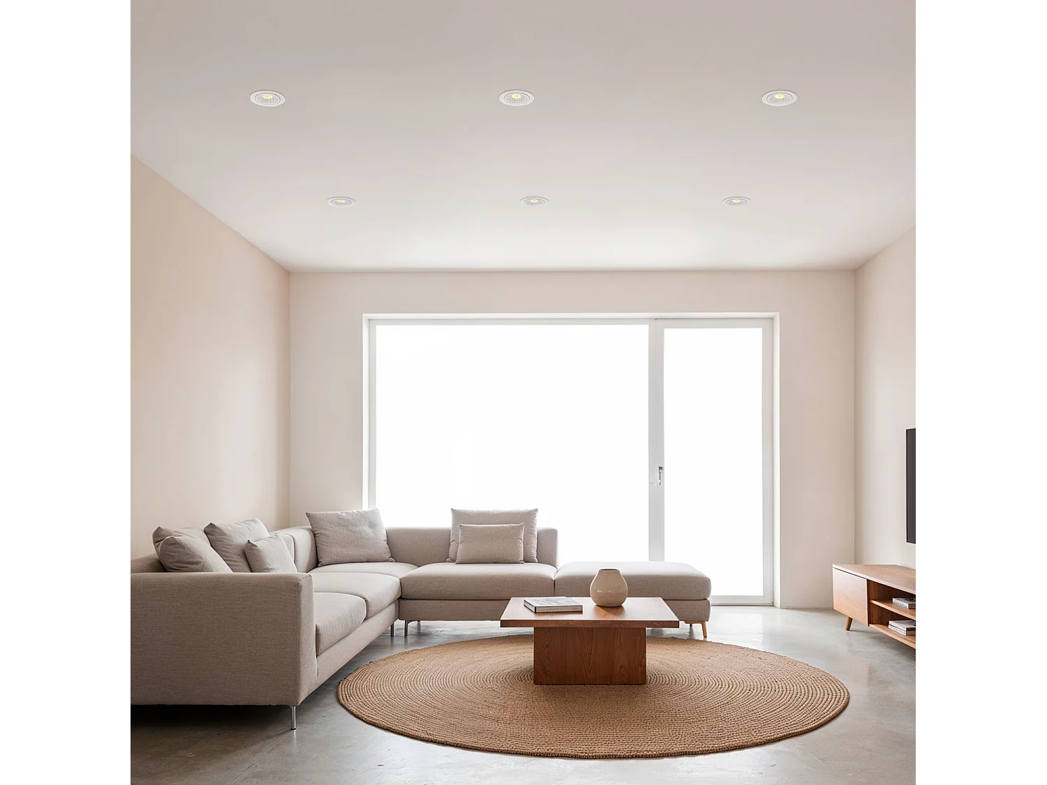 Spot LED Downlight Superslim COB  Rond Orientable 15W Blanc CRI90 Expert Color No Flicker Coupe Ø 100mm  No Flicker 4000K Blanc neutre