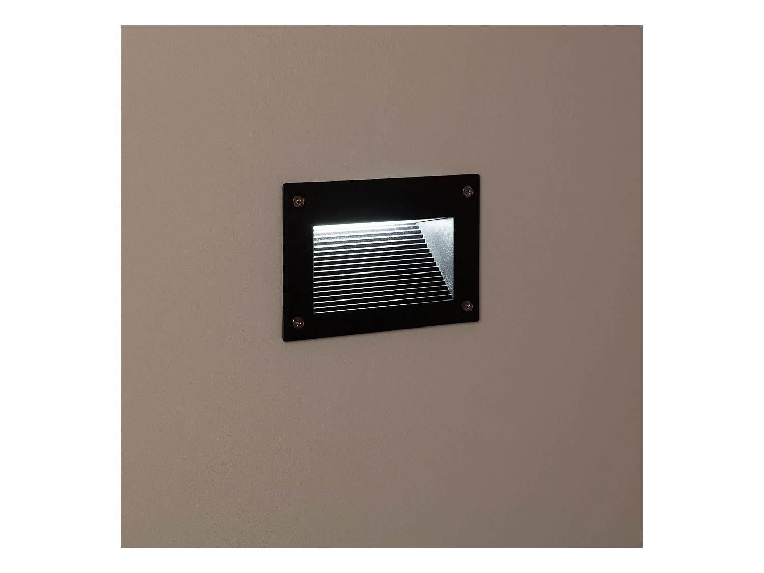 Segnapasso LED Mystic Finitura Nera 3W IP65 3000K Bianco Caldo