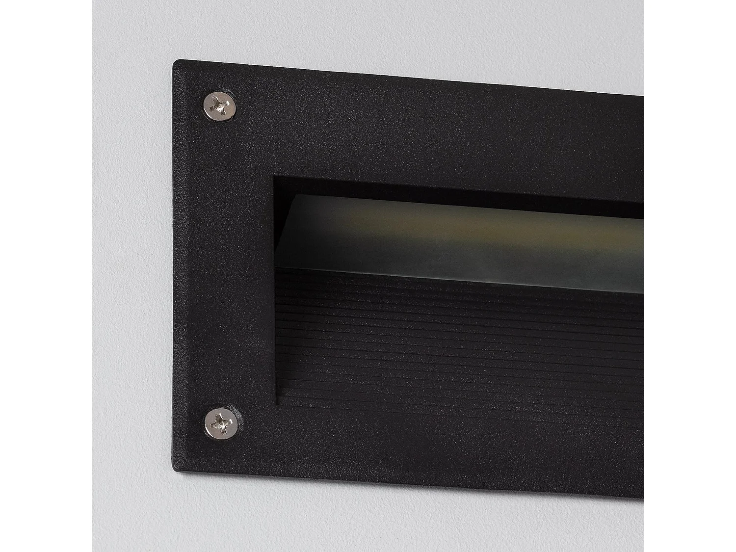 Balise LED Extérieure 3W Encastrable au Mur Mystic Noire 3000K Blanc chaud