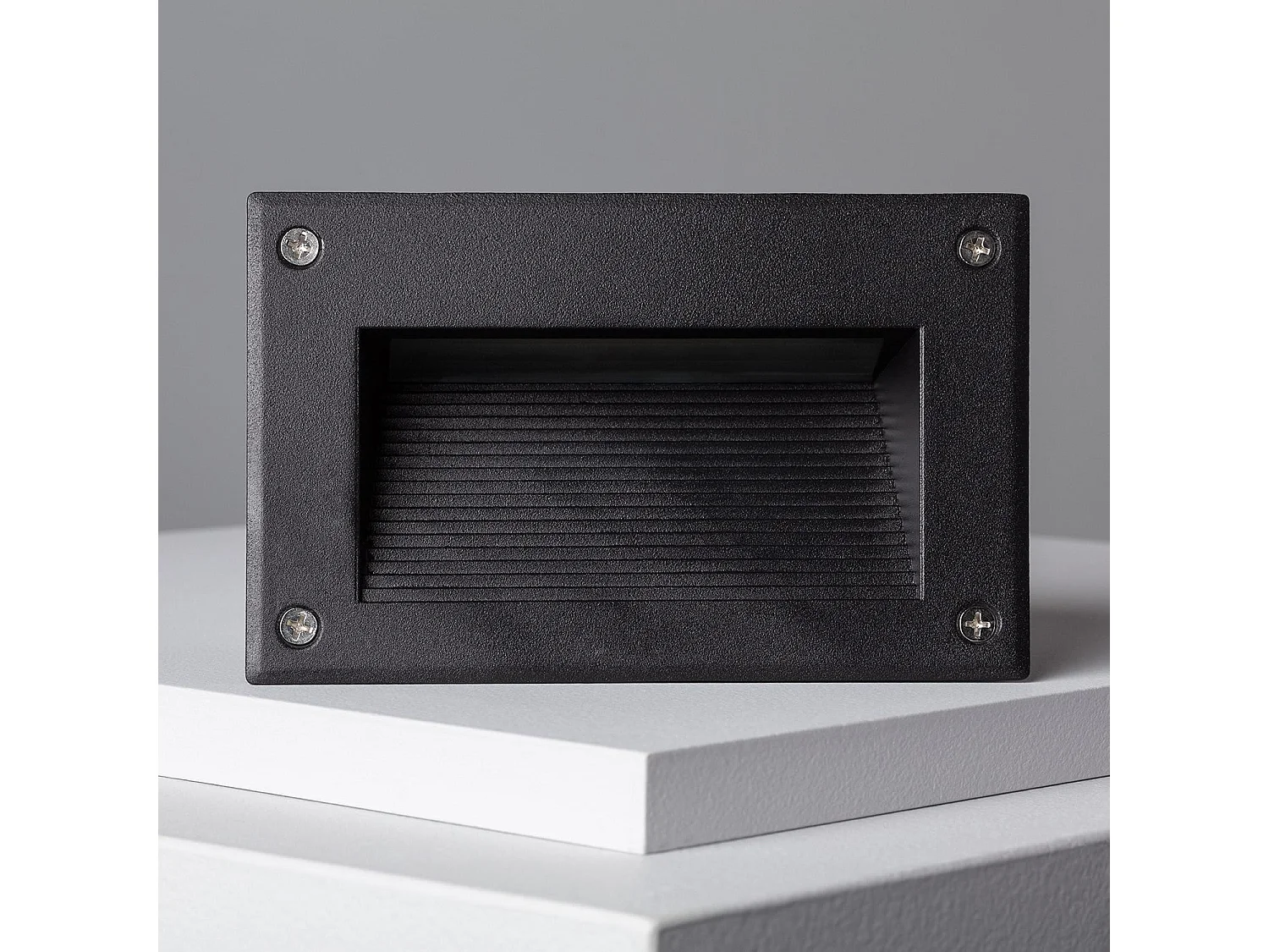 Balise LED Extérieure 3W Encastrable au Mur Mystic Noire 3000K Blanc chaud