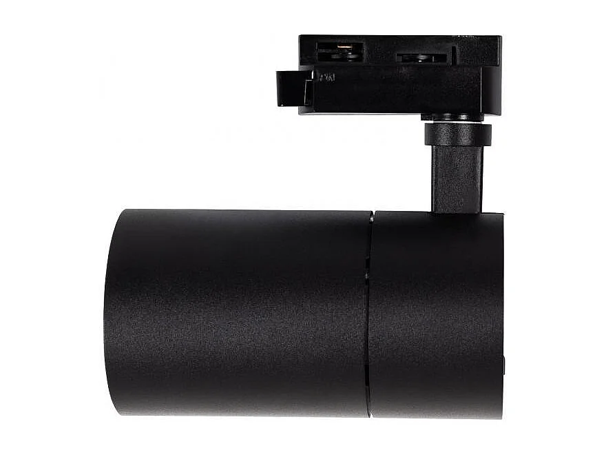 Spot LED sur Rail Monophasé 30W Mallet Dimmable Noir 4000K Blanc neutre