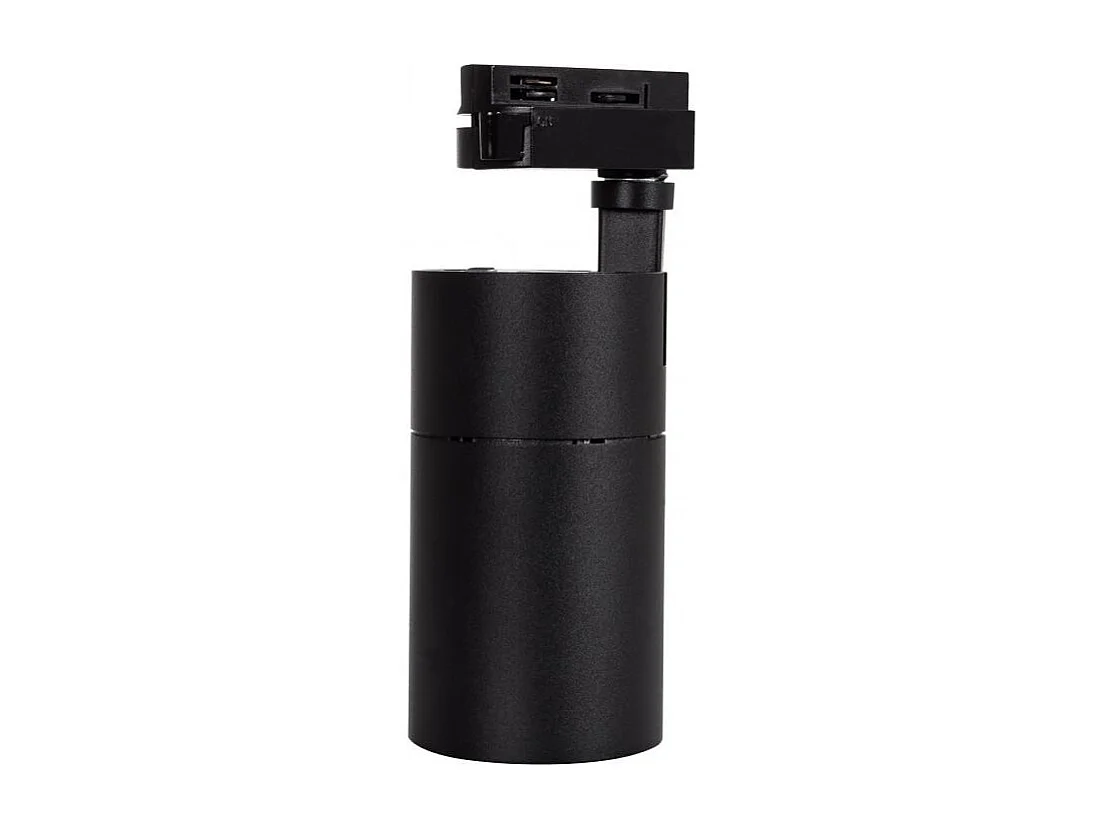 Spot LED sur Rail Monophasé 30W Mallet Dimmable Noir 4000K Blanc neutre