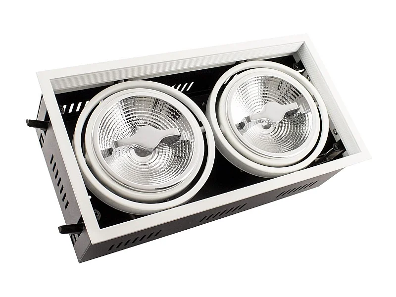 Spot Downlight LED 30W Dimmable Kardan AR111 Coupe 325x165 mm No Flicker 5500K Blanc froid