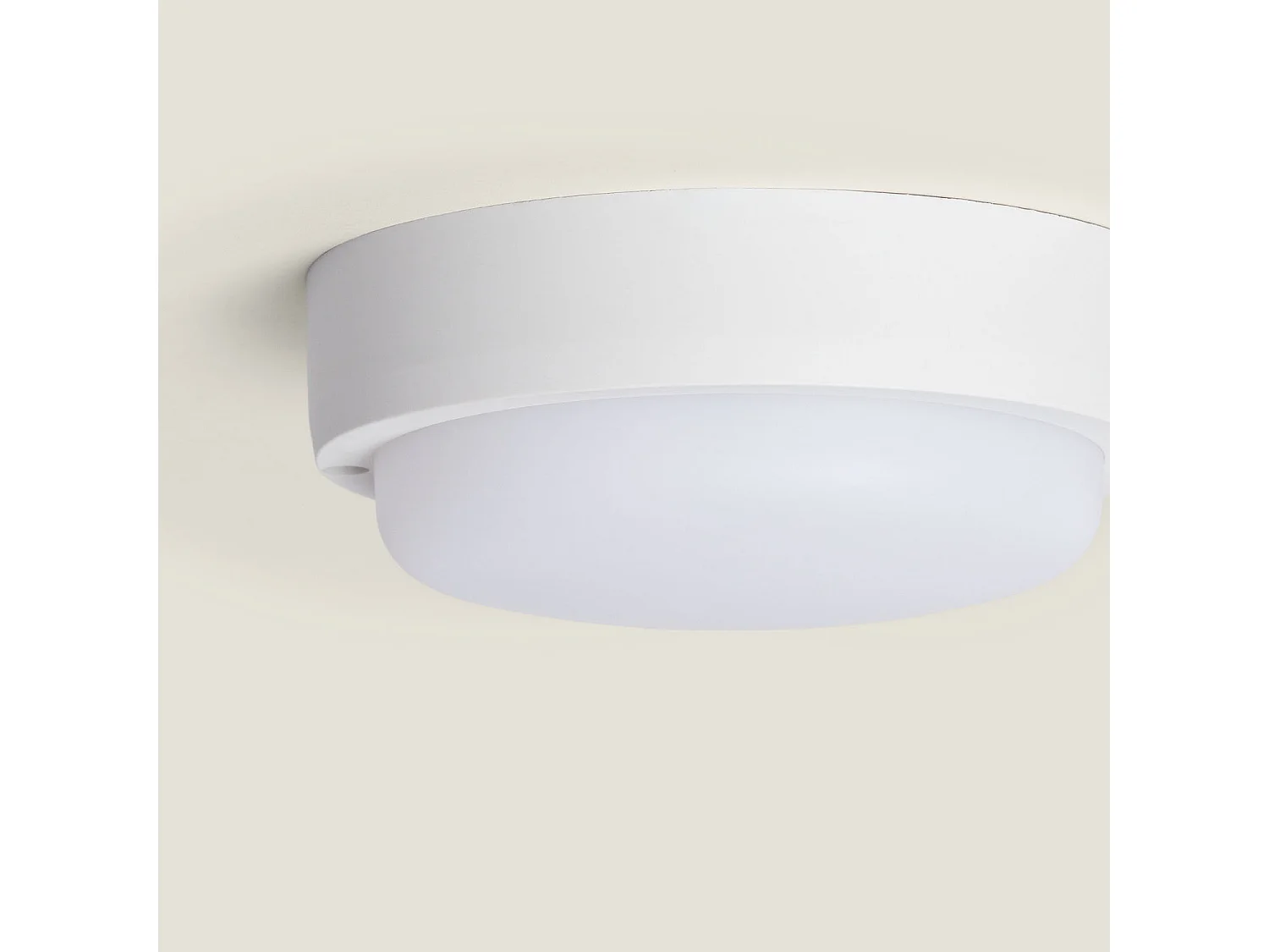 Plafonnier LED Extérieur Rond 15W  White IP65 Ø155 mm  6500K Blanc froid
