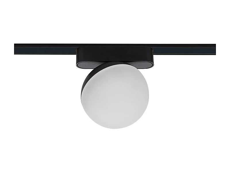 Spot LED sur Rail Magnétique 25mm Extra-Plat 10W 48V Ø100 mm Noir 4000K Blanc neutre