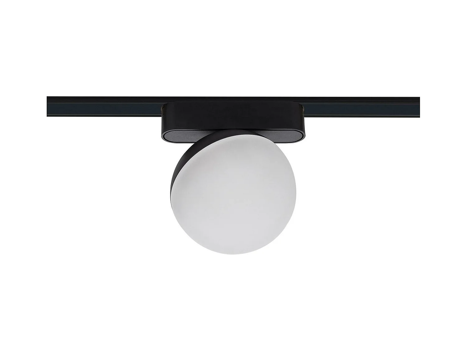 Spot LED sur Rail Magnétique 25mm Extra-Plat 10W 48V Ø100 mm Noir 4000K Blanc neutre