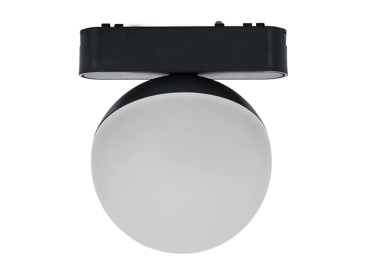 Spot LED sur Rail Magnétique 25mm Extra-Plat 10W 48V Ø100 mm Noir 4000K Blanc neutre
