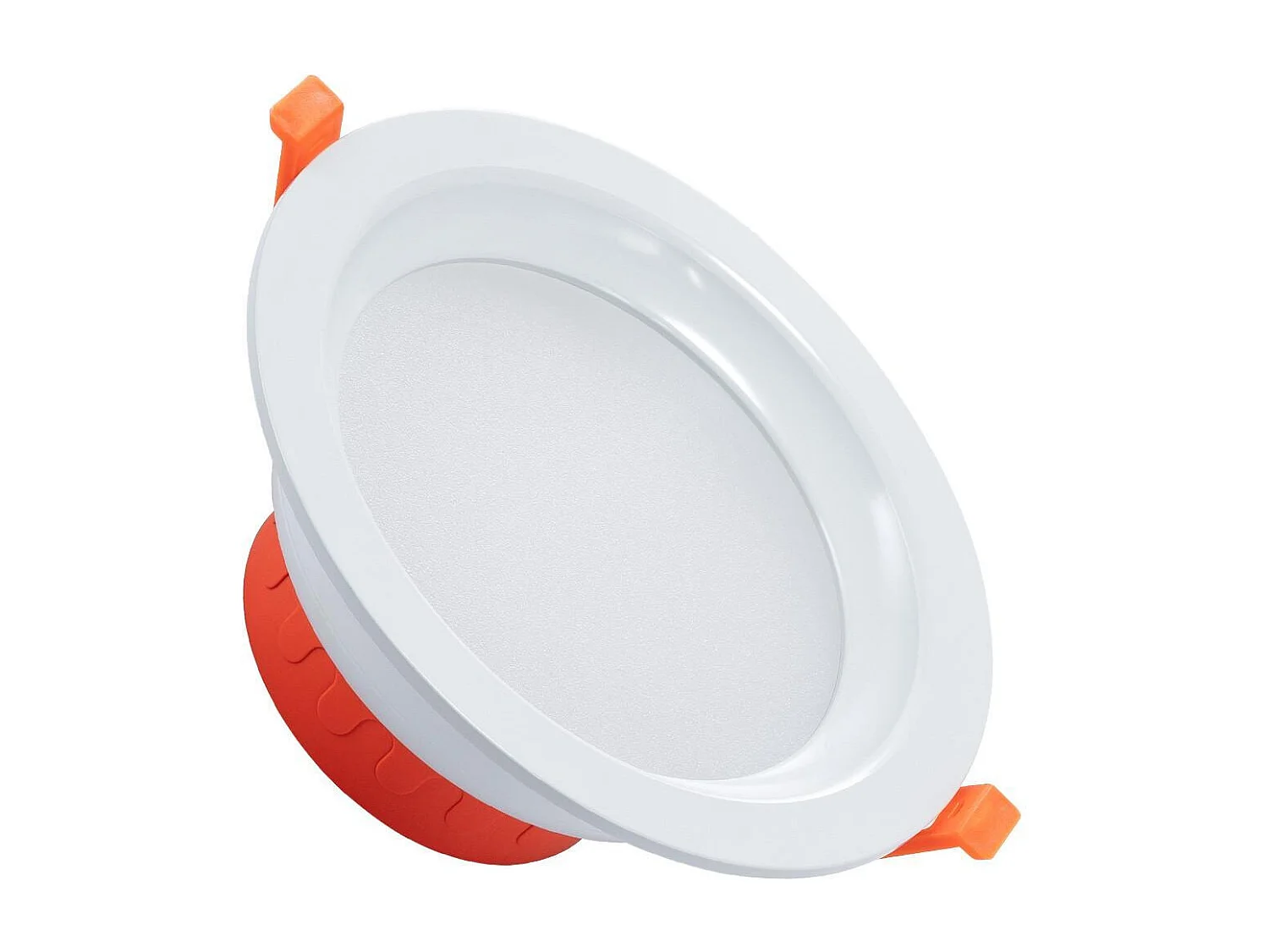 Downlight LED 12W Circolare LUX CRI90 Foro Ø 125 mm IP44 No Flicker 4000K Bianco Naturale