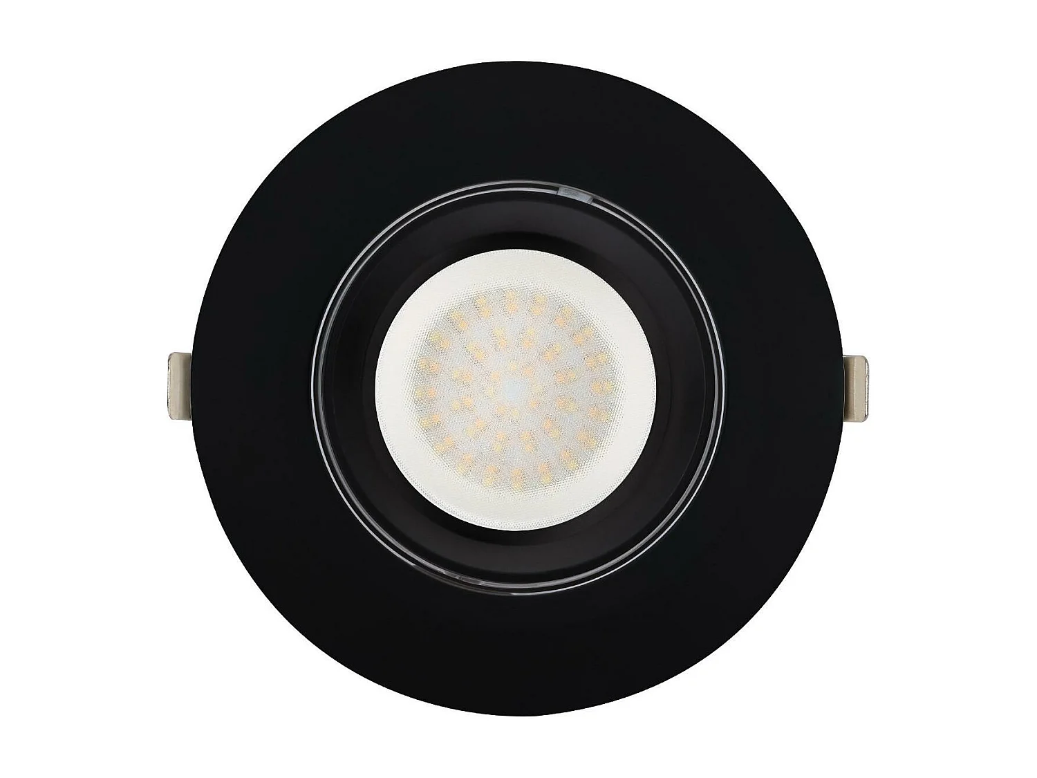 Downlight LED 38W Rond Orientable  CCT 120 lm/W LIFUD Coupe Ø 170 mm Noir Sélectionnable (chaud-neutre-froid) No Flicker
