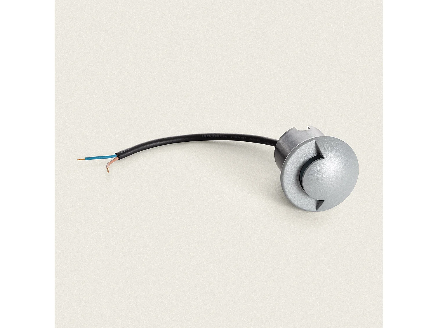 Baliza Exterior LED Empotrable Suelo 1L 24V DC Loto Gris