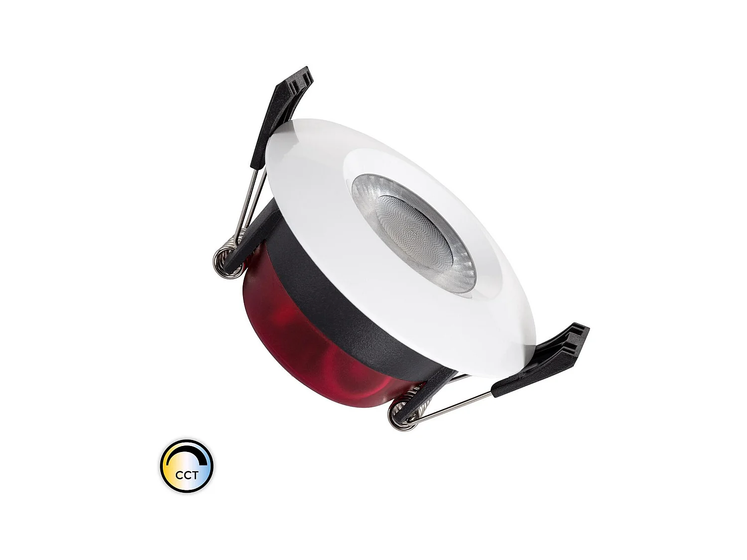 Downlight LED 8W Rond CCT Sélectionnable Dimmable Bain IP65 Coupe Ø 70 mm Sélectionnable (chaud-neutre-froid)