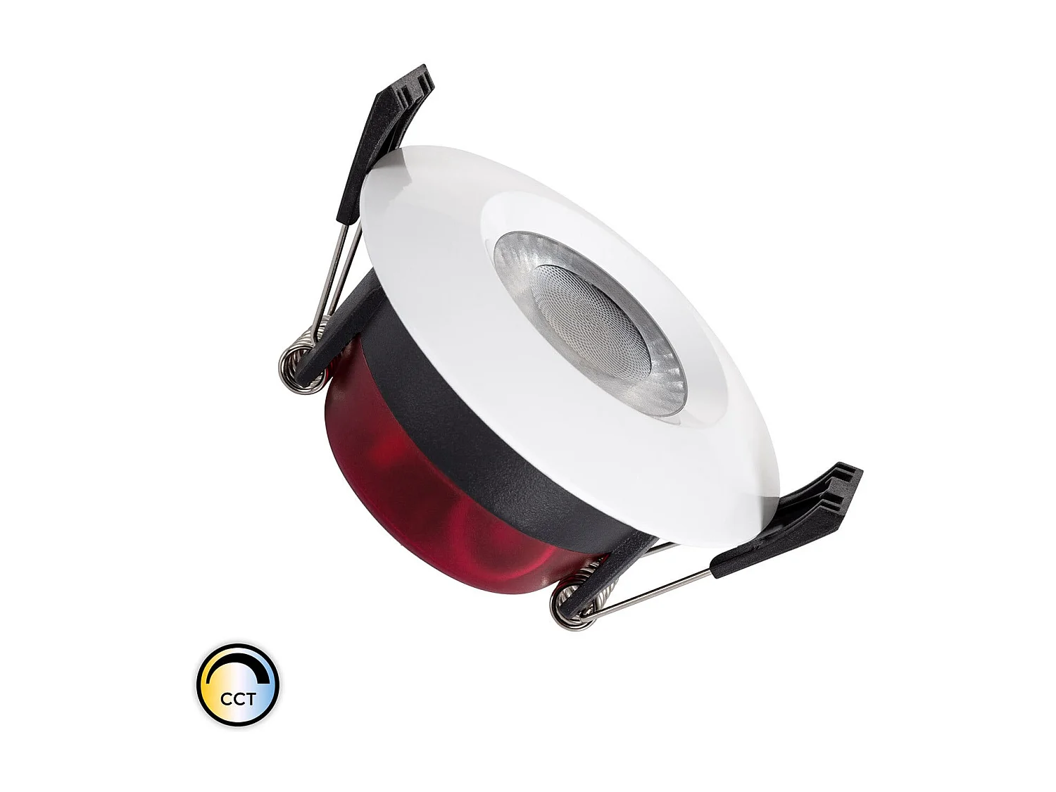 Downlight LED 8W Rond CCT Sélectionnable Dimmable Bain IP65 Coupe Ø 70 mm Sélectionnable (chaud-neutre-froid)
