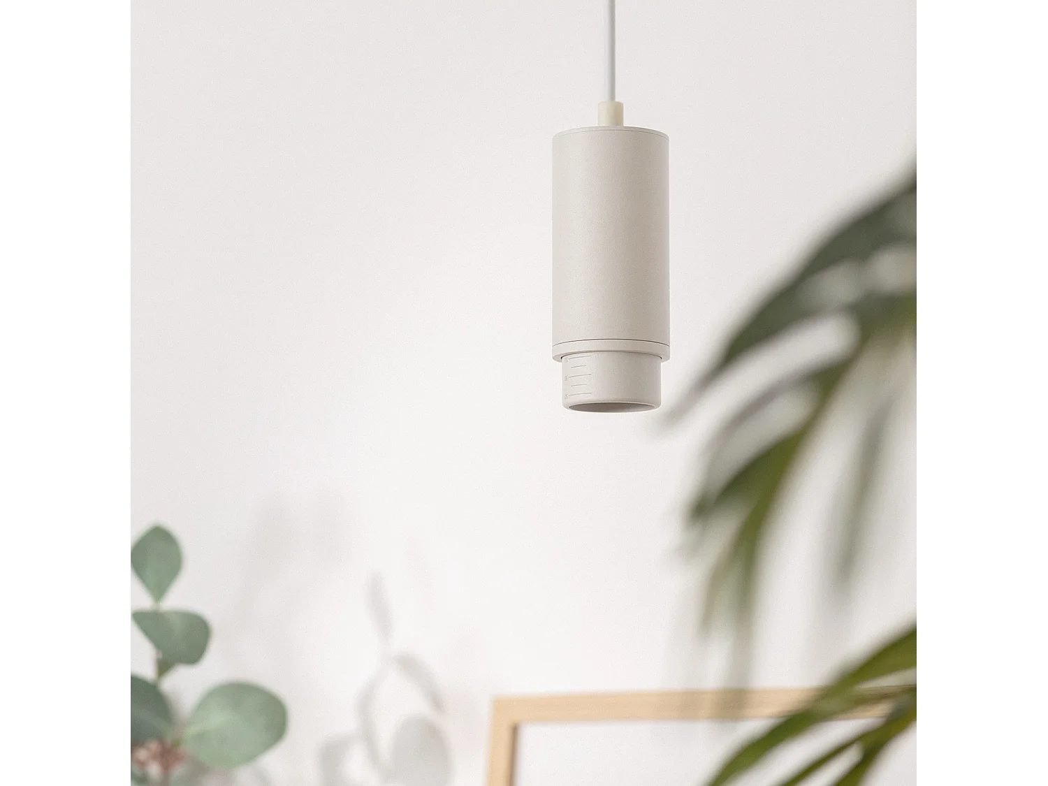 Suspension Aluminium Multiangle 10-50º pour Ampoule GU10  Blanc