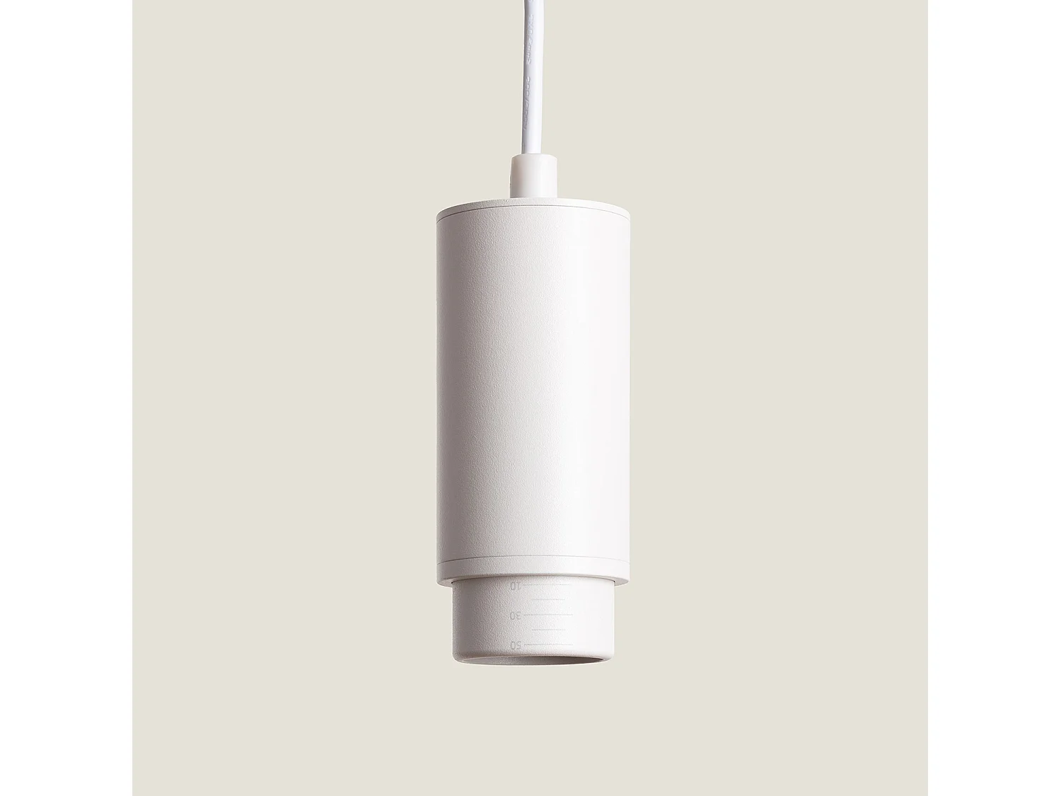 Suspension Aluminium Multiangle 10-50º pour Ampoule GU10  Blanc