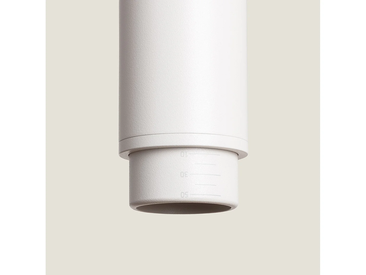 Suspension Aluminium Multiangle 10-50º pour Ampoule GU10  Blanc