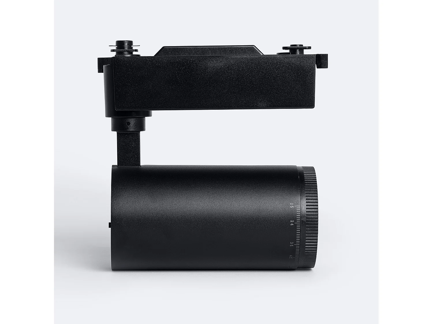 Spot LED sur Rail Monophasé 30W West Dimmable CCT Sélectionnable Multi-angle 15-60º Noir (3000K - 4000K - 6000K) Sélectionnable