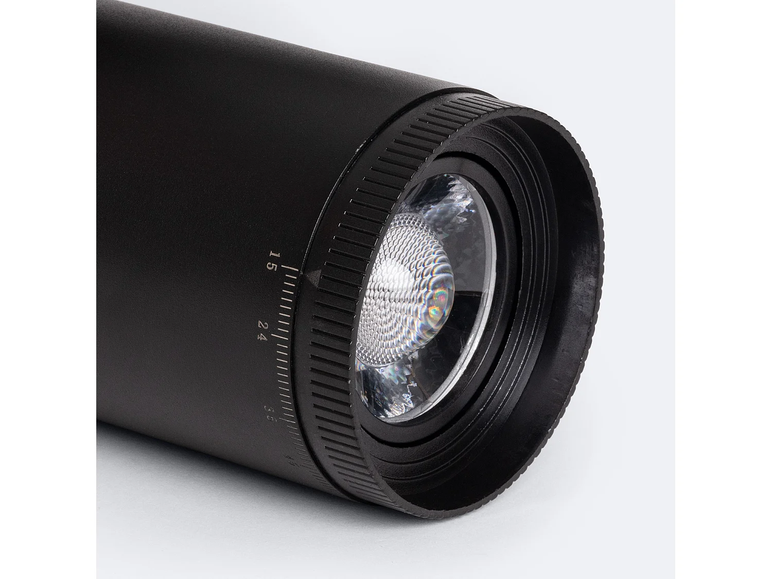 Spot LED sur Rail Monophasé 30W West Dimmable CCT Sélectionnable Multi-angle 15-60º Noir (3000K - 4000K - 6000K) Sélectionnable