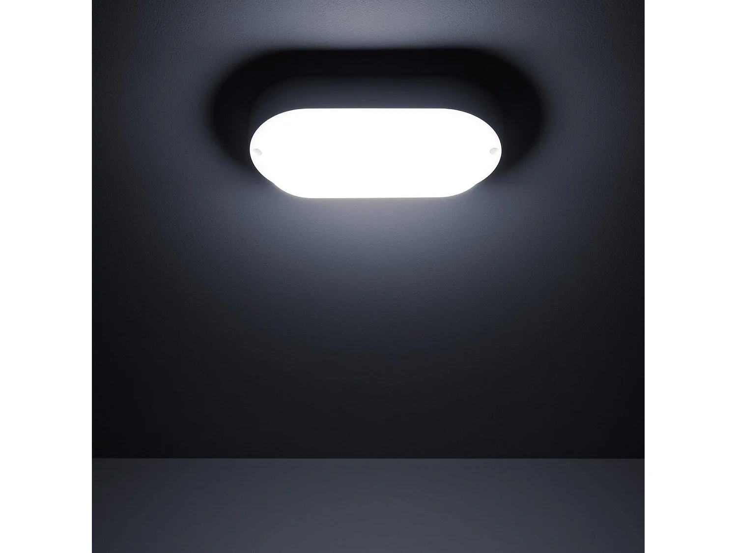 Plafonnier LED Extérieur Ovale 15W Hublot White IP65 85x173 mm  6500K Blanc froid