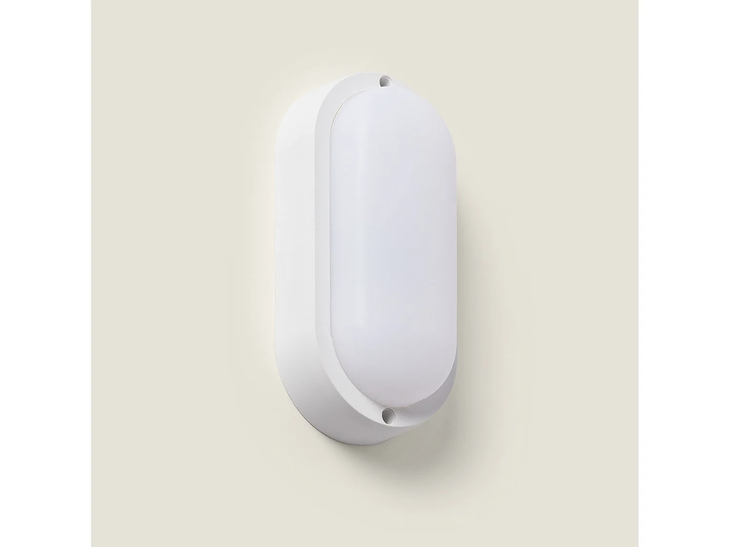 Plafón LED 15W Oval para Exterior 85x173 mm IP65 White 6500K Blanco Frío