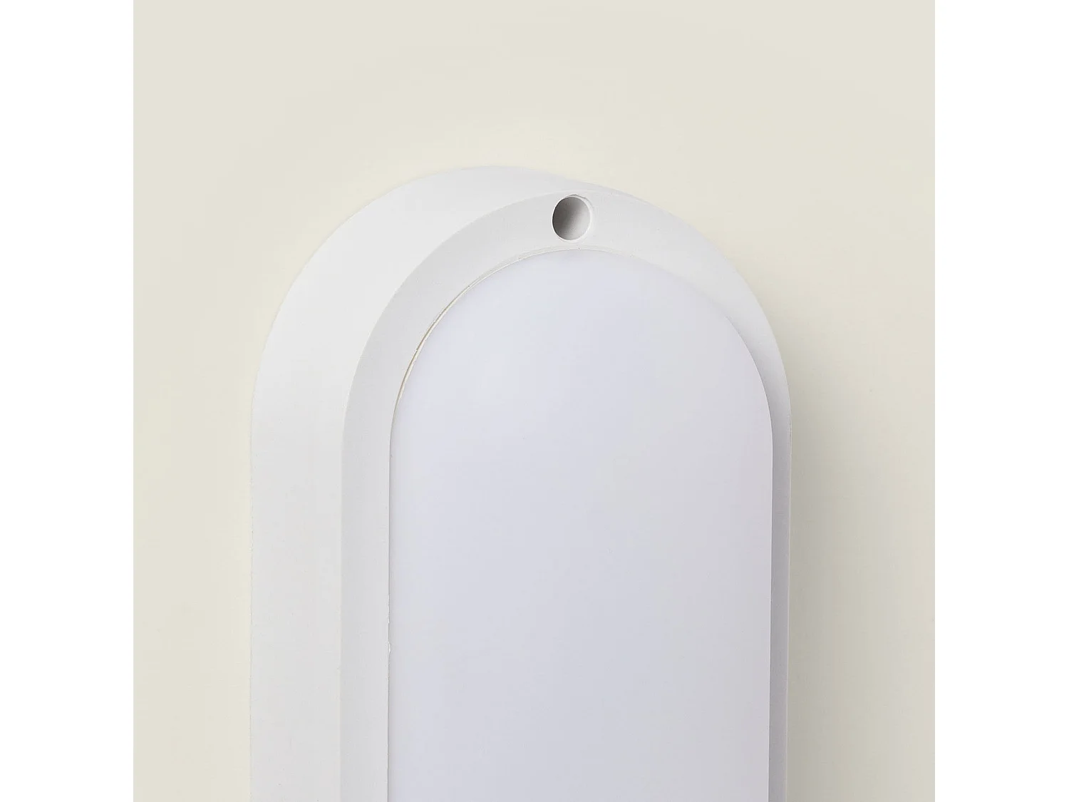 Plafón LED 15W Oval para Exterior 85x173 mm IP65 White 6500K Blanco Frío