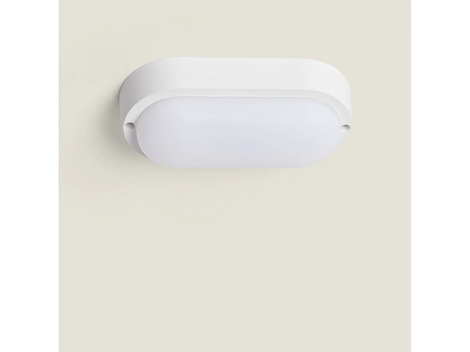 Plafonnier LED Extérieur Ovale 15W  White IP65 85x173 mm  6500K Blanc froid