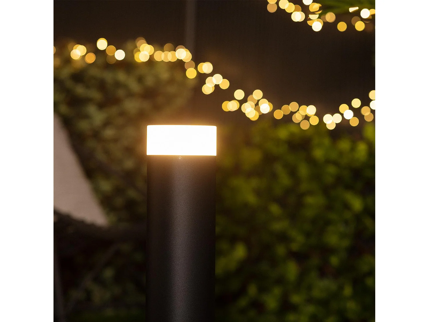 Balise LED Extérieure 10W en Saillie sur Pied 60cm Halosa 3000K Blanc chaud